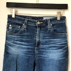 AG The Isabelle High Rise Straight Crop Jeans